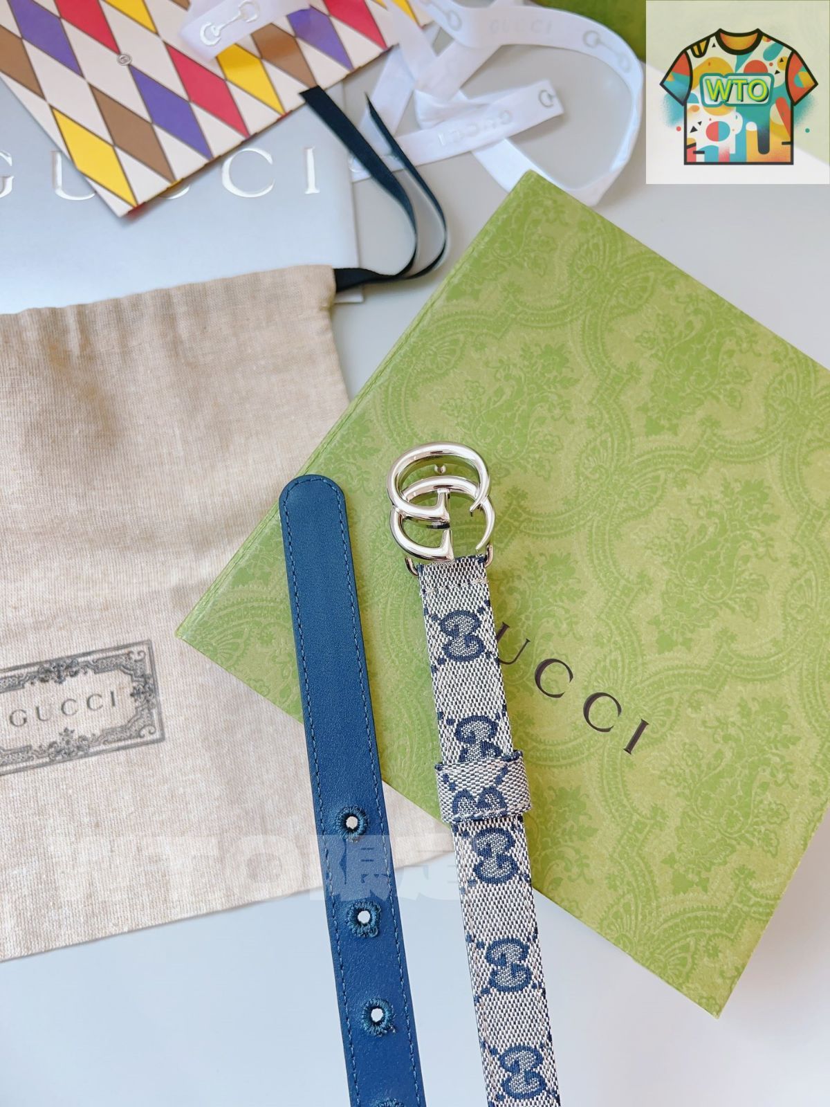 GUCCI グッチ　ベルト GUCCI GG PATTERNED EMBOSSED LOGO BUCKLE LEATHER BELT/グッチ