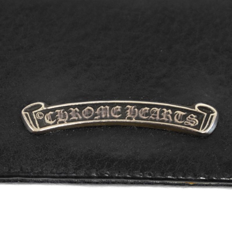 クロムハーツ CHROME HEARTS カードケース 名刺入れ レザー 黒