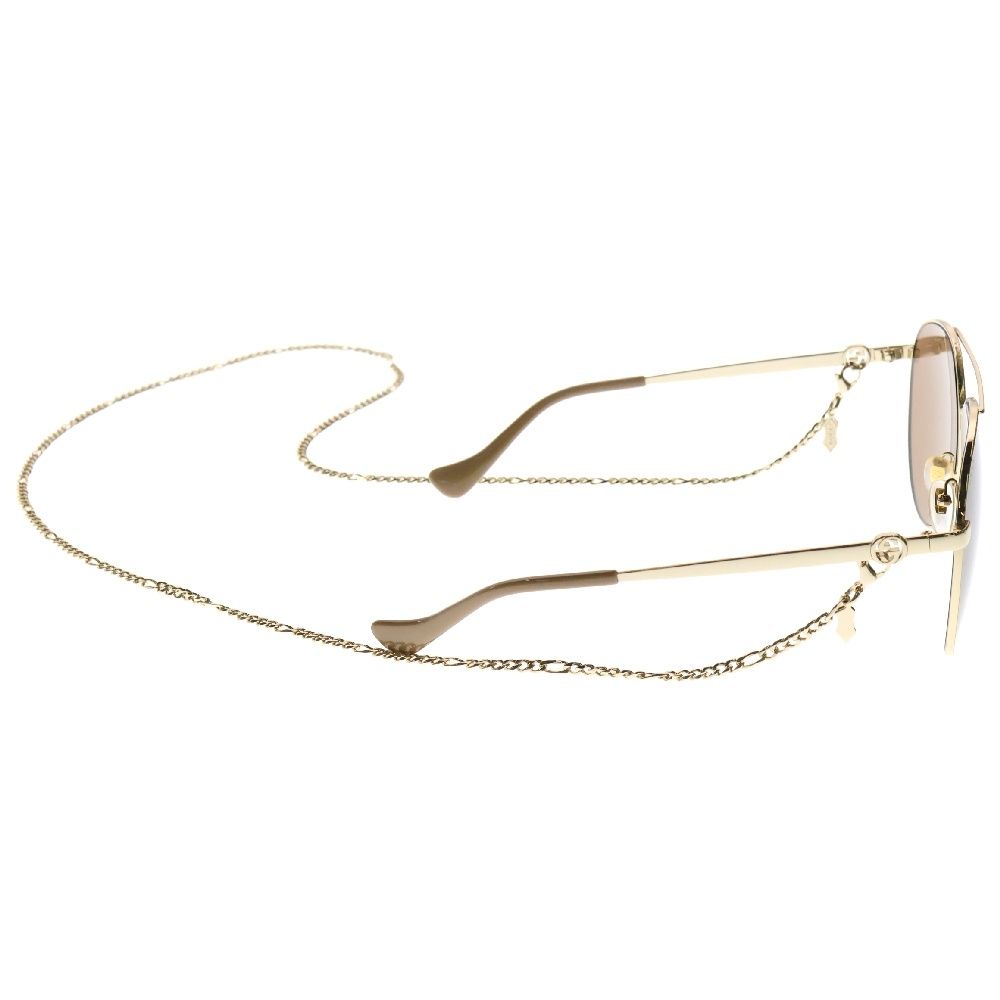 GUCCI アイウェアチェーン付き ティアドロップ サングラス GG1088S グッチ サングラス GUCCI GG1088S 001 61サイズ ティアドロップ