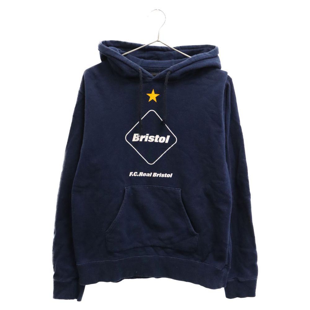 F.C.R.B./F.C.Real Bristol/FCRB (エフシーアールビー/エフシーレアルブリストル) EMBLEM PULL OVER SWEAT PARKA エンブレム プルオーバー スウェットパーカー ネイビー FCRB-160023