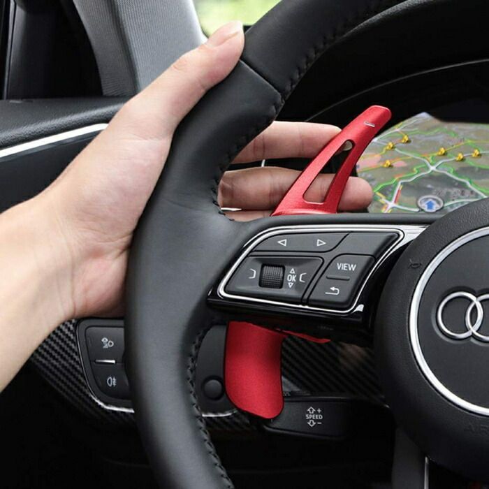 アウディ パドルシフト アルミ 全4色 A3 A4 A5 Q2 Q7 TT S3 S4 TTS