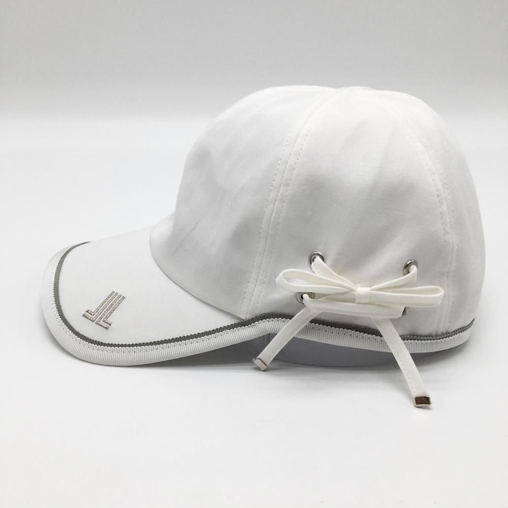 LANVIN SPORT ランバン スポール リボン付きキャップ 帽子 白 【公式通販】