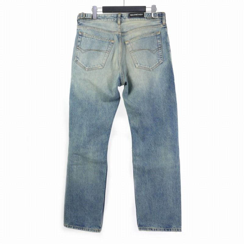 バレンシアガ BALENCIAGA 24AW ダメージ加工 デニム ジーンズ