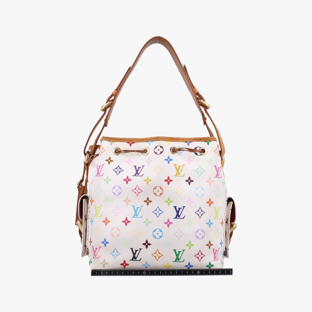 ホワイトの刺繍モノグラムがエレガント Louis Vuitton ノエ PM メッセンジャー・ヴォワヤージュ PM モノグラム・エクリプス