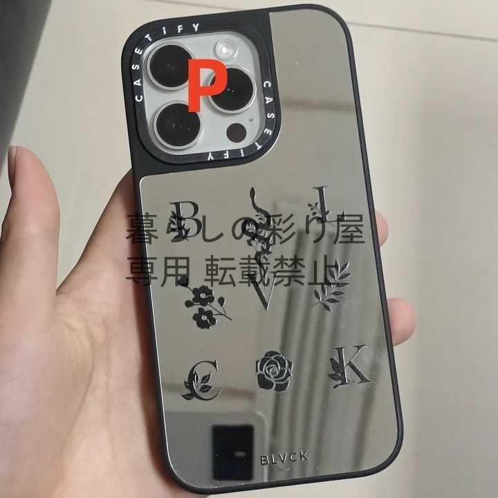 【CASETiFY】BLVCK iphone16promax ミラースマホケース ミラーケースMagSafe対応】ケースティファイ CASETiFY x BLVCK