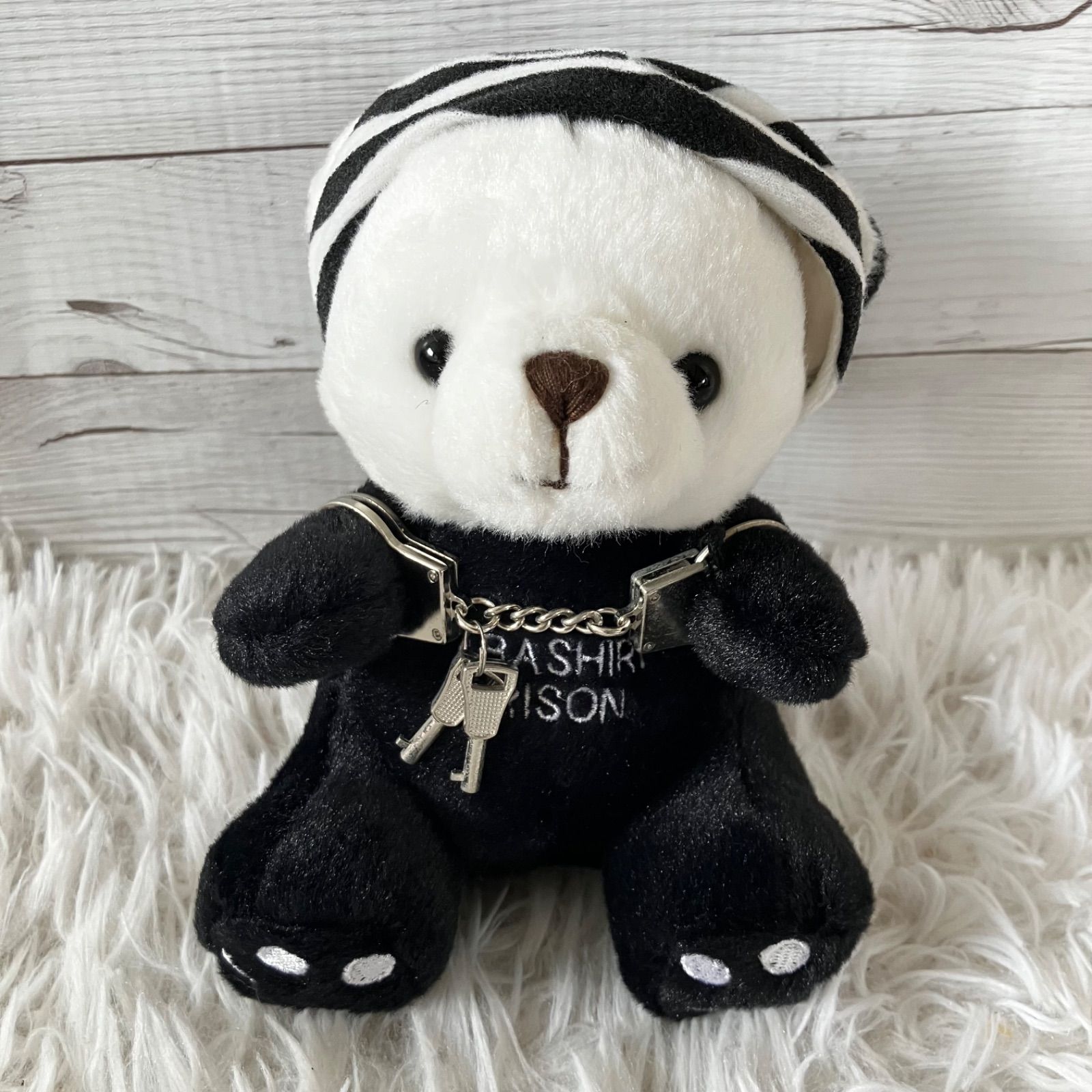 激レア　網走監獄 網走刑務所 テディベア くまぬいぐるみ ご当地ベア 北海道 ご当地ベア 網走監獄 網走刑務所 テディベア ぬいぐるみ くま R