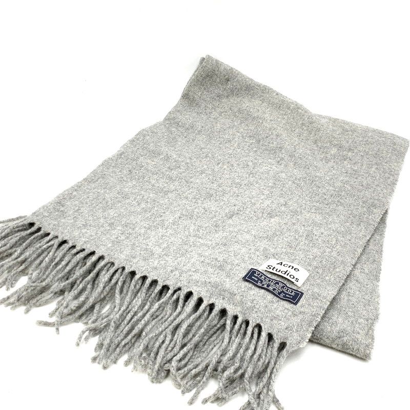 中古品】ACNE STUDIOS アクネストゥディオズ VIRGIN WOOL MUFFLER バージン ウール マフラー 小物 服飾雑貨  カラー：グレー メンズ/レディース 【187-240910-mm-07-izu】 - メルカリ