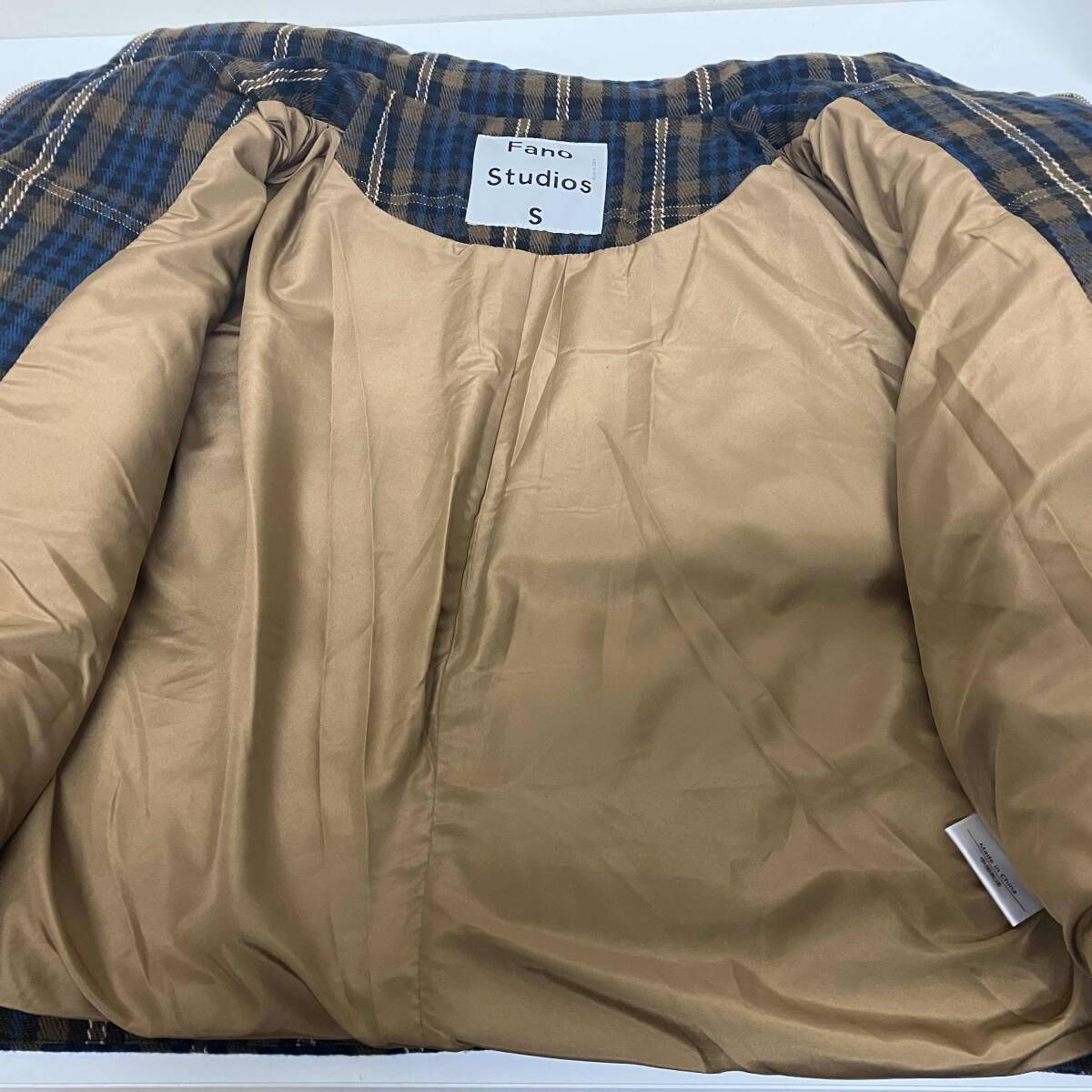 Fano Studios ファノ ストゥディオス ショート丈 チェック柄 PUFFA 