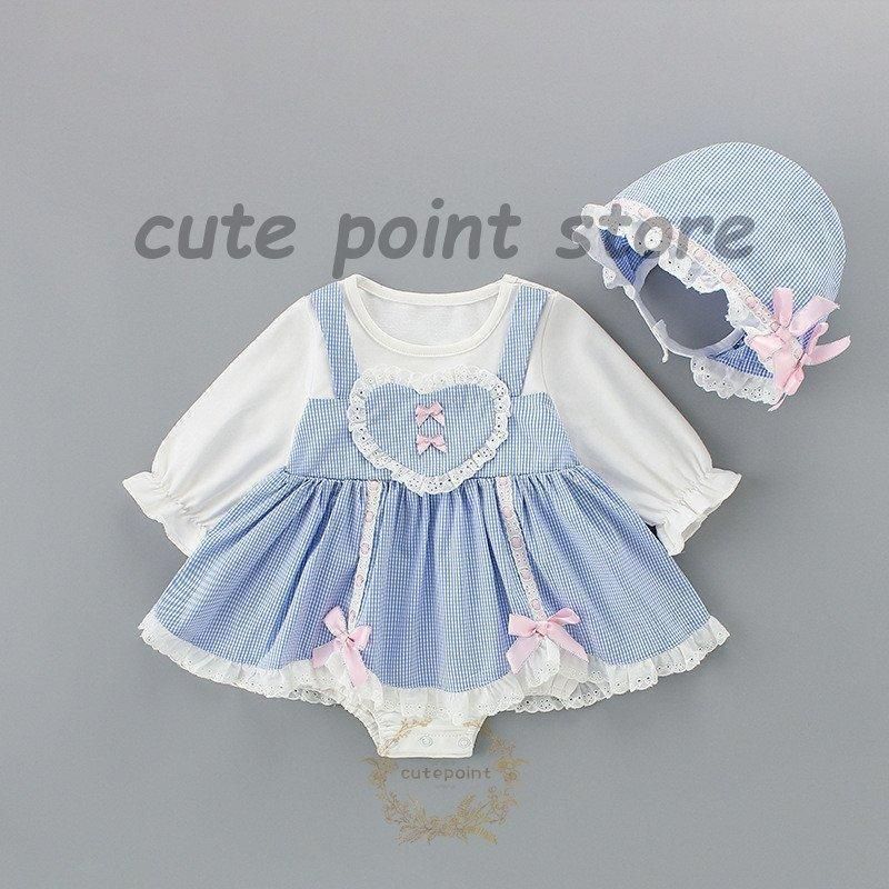 ベビー服 姫系 ロンパース 新生児女の子 夏ワンピース風 子供服 赤ちゃん 可愛い 韓国子供服 66～100cm お出かけ 誕生日 お洒落