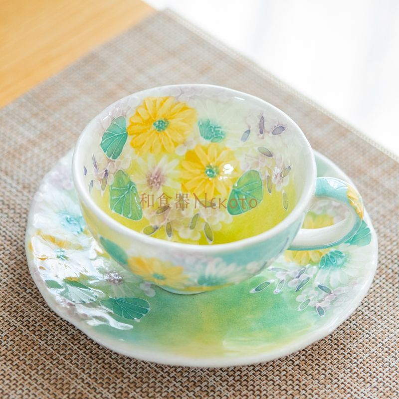 【新品・未使用】工房ゆずりは　紅彩京花　パスタ皿　カレー皿　陶器　食器　料理 新品・未使用】工房ゆずりは 紅彩京花 パスタ皿 カレー皿 陶器 食器