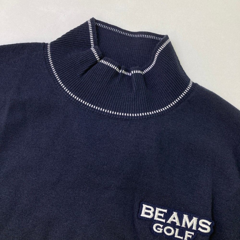 BeamsGolf ネイビー ハイネックセーター L ネイビー BeamsGolf