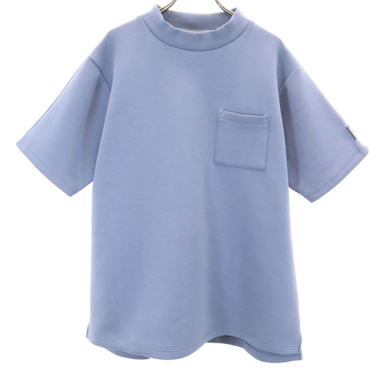 フォロー割引あり　XL 完売品　ラフロッグ　ロゴ　モックネックシャツ　ブルー RUFFLOGラフロッグゴルフ ゴルフ XL モックネック 即完売品