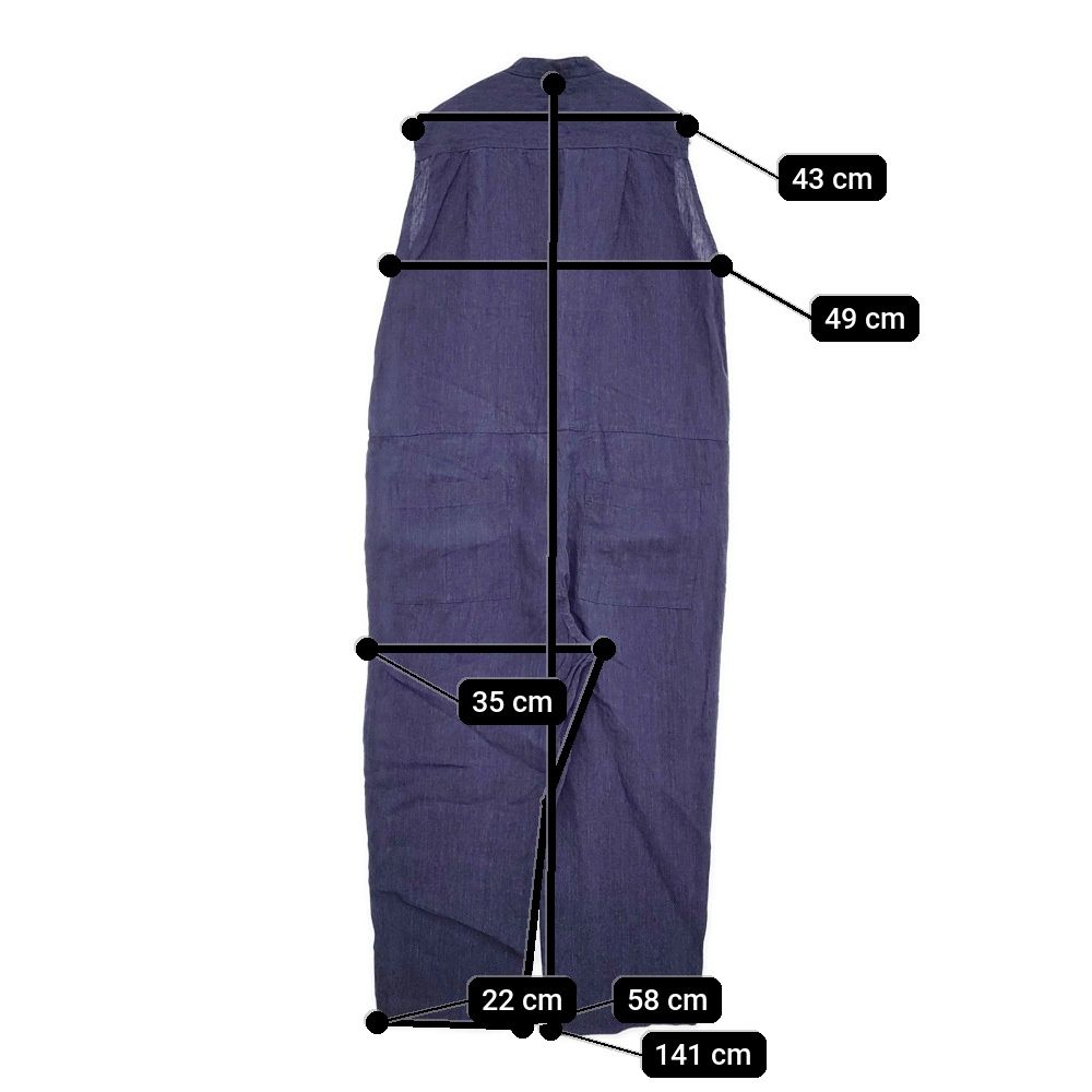 Toujours ハードウォッシュリネンオールインワン サイズ1 定価85800円 YM42SP05 ツナギ 25SS ネイビー レディース トゥジュー【中古】5-0902S♪ Toujours ハードウォッシュリネンオールインワン サイズ1 定価85800円