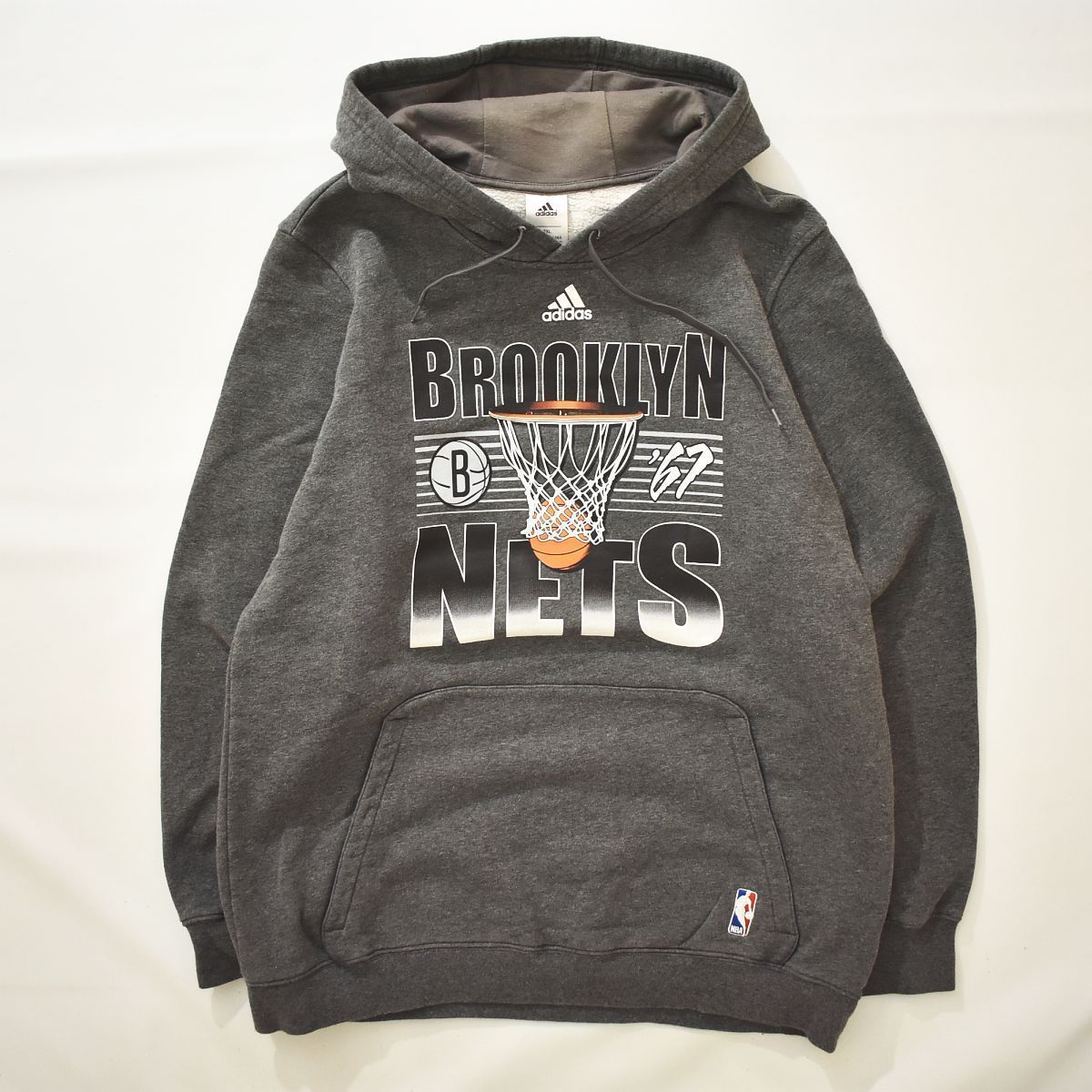 アディダス NBA BROOKLYN NETS スウェット フーディー 2XL