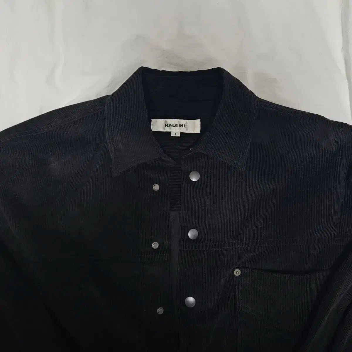 HALEINE９ アレンヌ クロップド コーデュロイ シャツ