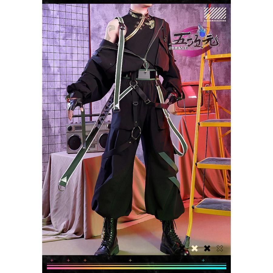 三分妄想 原神 コスプレ ショウ 降魔大聖 日常 衣装 作業服 同人服 ウィッグ 追加 BJ0925ML ハロウィン