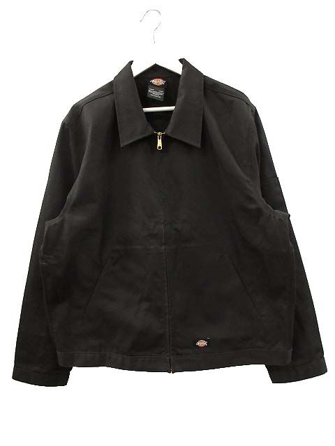 ディッキーズ Dickies ポリエステルコットン ワークジャケット ブラック 楽天市場】Dickies ディッキーズ ワークジャケット ブルゾン