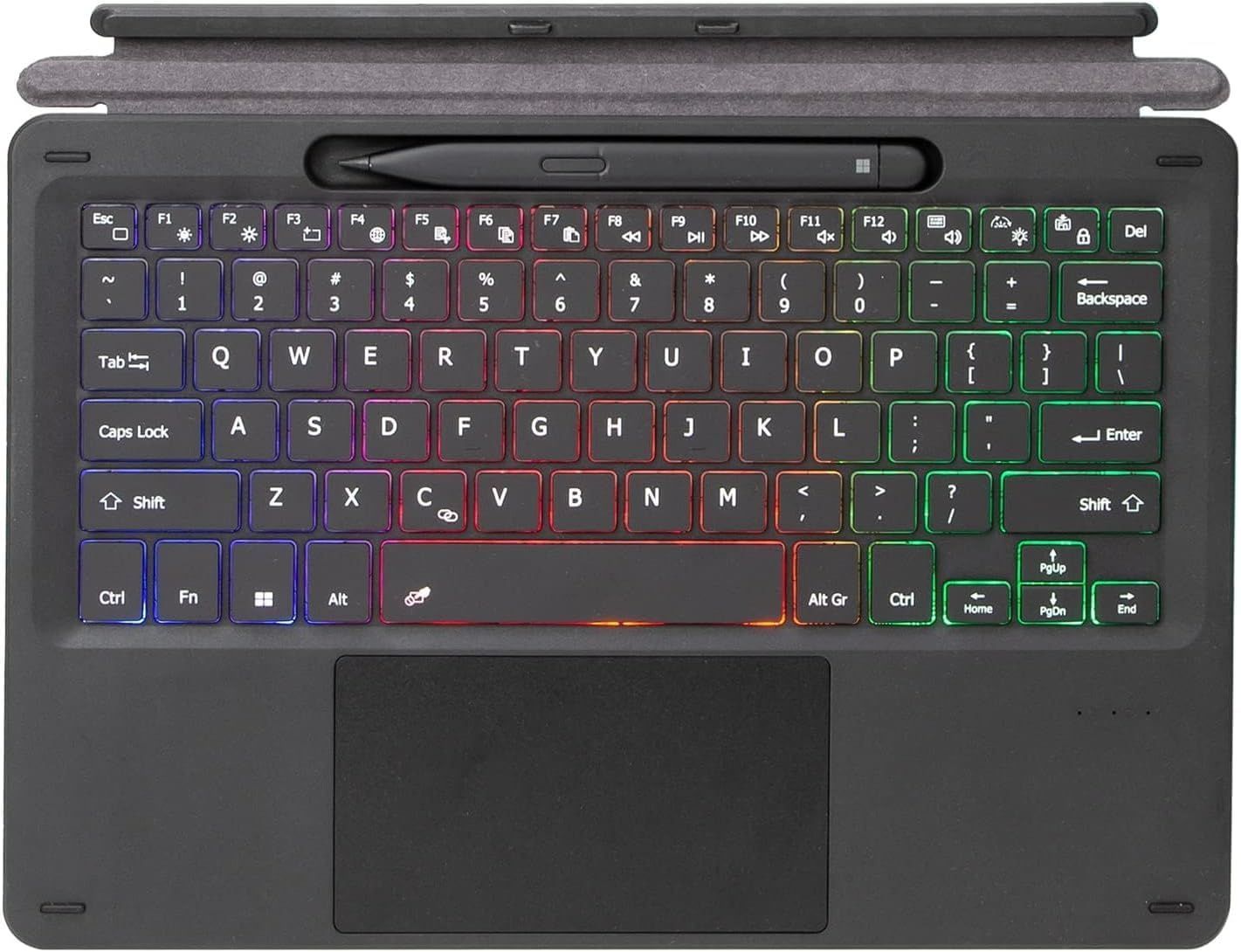 スリム 薄型 ワイヤレス 充電式 サーフェス 超薄型 プロ キーボード 8 US英語配列 9 Bluetooth 10 タッチパッド搭載 X バックライトキーボード PRO11 Pro10/Pro9/Pro8/ProX 通用 Pro11/Surface カバー