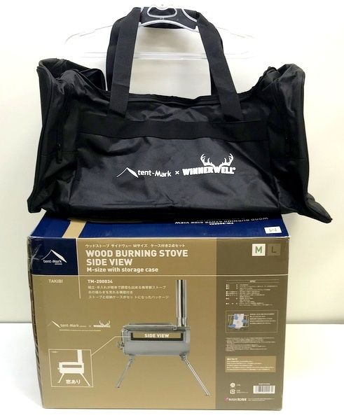 tent-Mark DESIGN ウッドストーブ Mサイズケース付きセット ウッドストーブサイドヴューMサイズ ケース付き2点セット｜tent