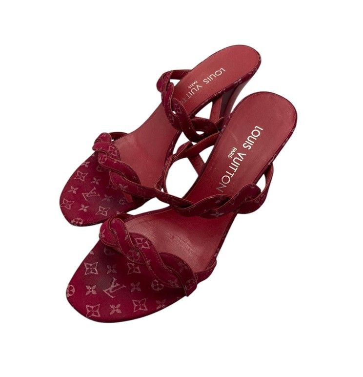 LOUIS VUITTON ルイヴィトン モノグラム ミュール サイズ37 ピンク系