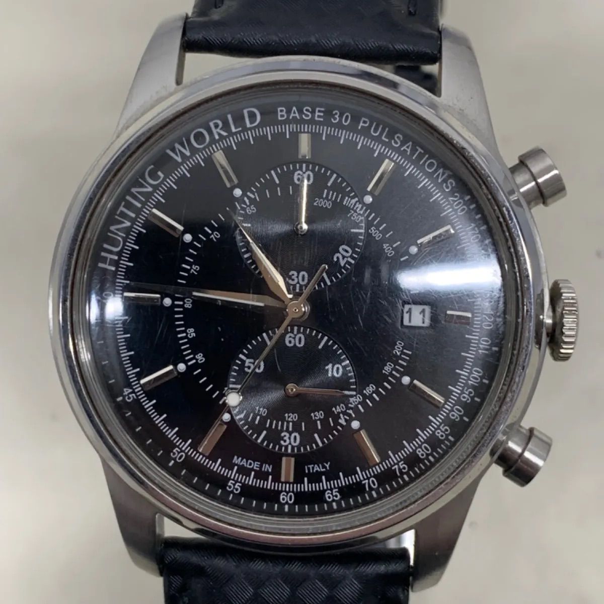 ハンティングワールド HW-015 シルバー文字盤 腕時計 メンズ 正式的 - 時計
