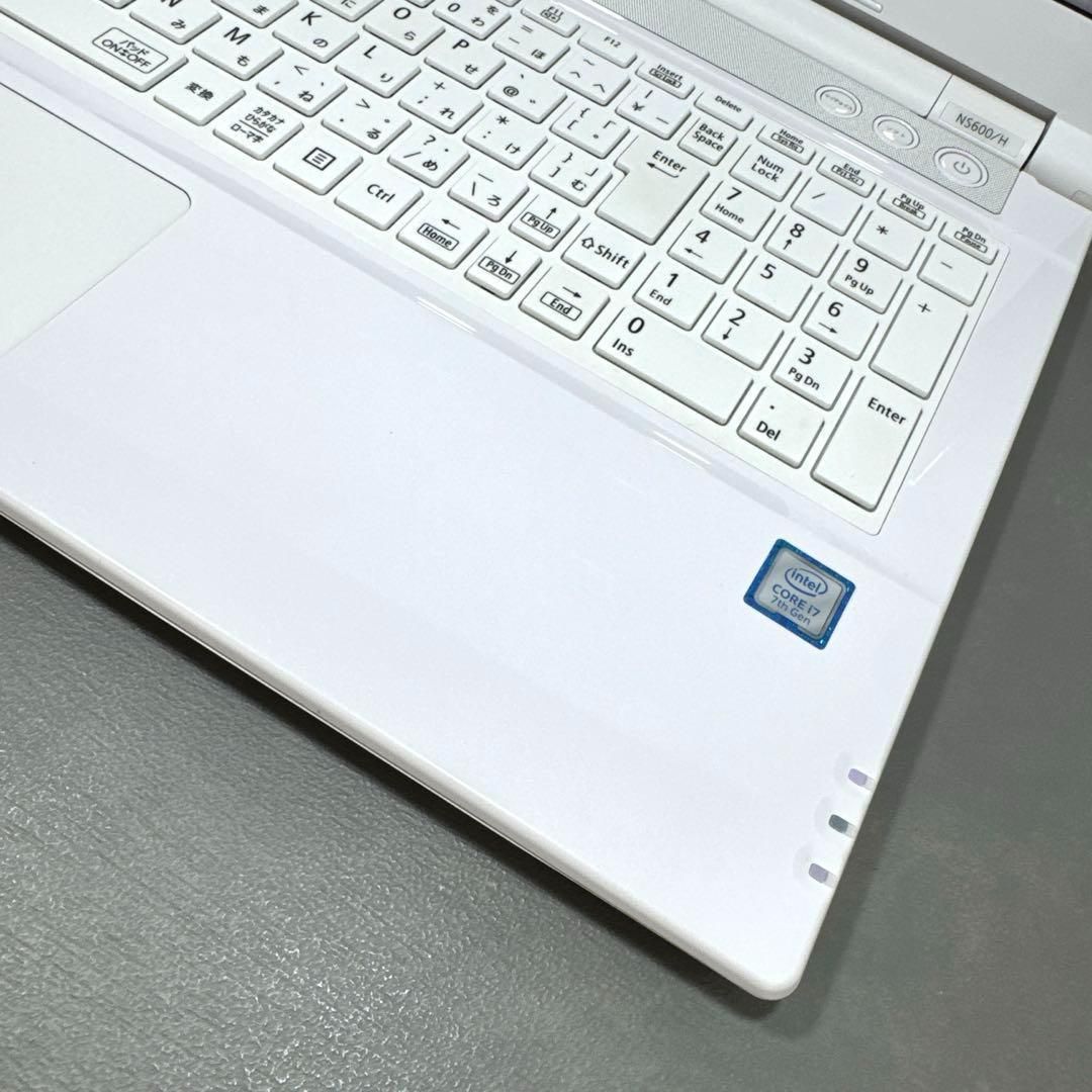 【大人気】NECエクストラホワイト☘7世代corei7☘新品SSD512GB 大人気】NECエクストラホワイト☘7世代corei7☘新品SSD512GB