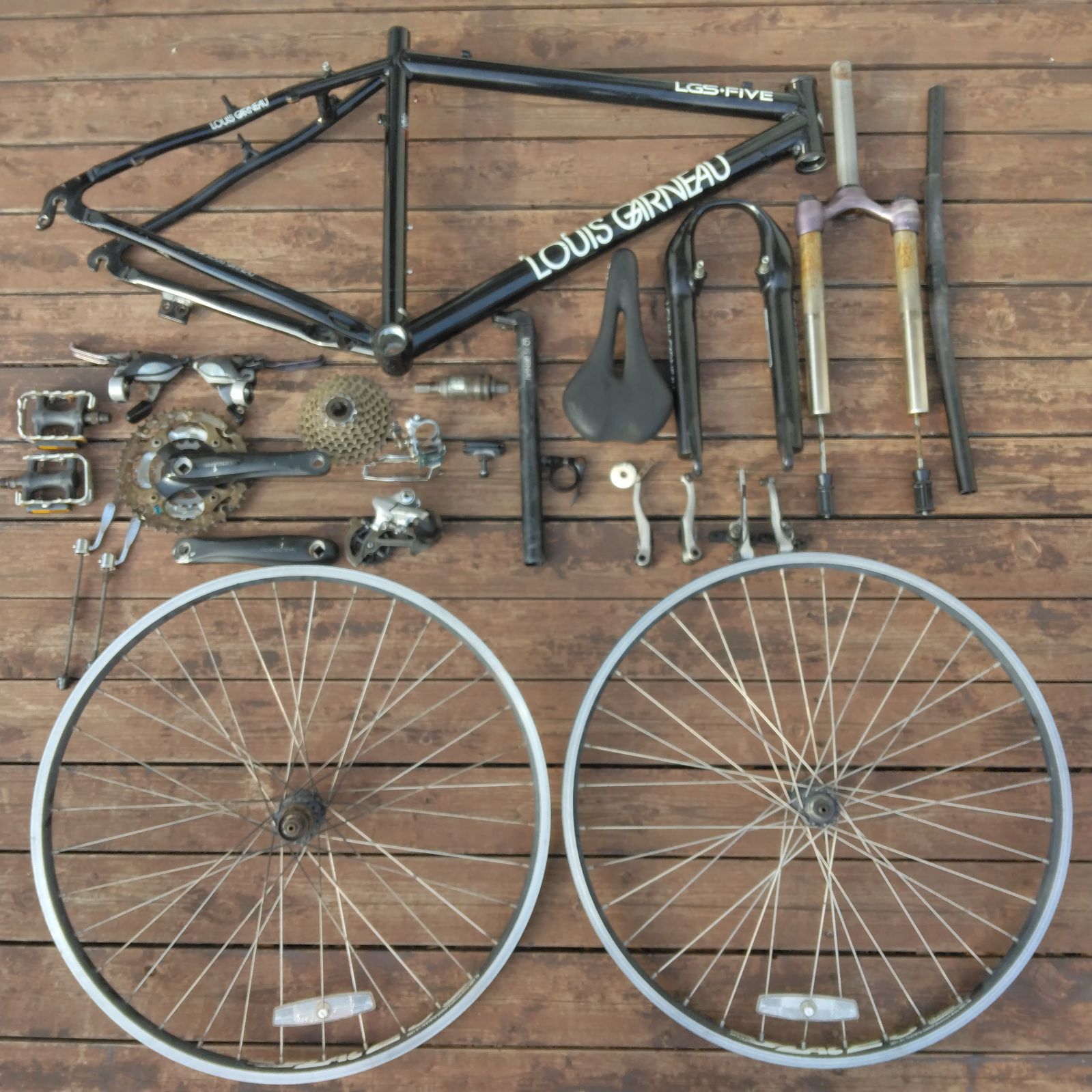 LOUIS GARNEAU FIVE マウンテンバイク オーバーホール済 26インチ 発送可・送料込み】 LOUIS GARNEAU FIVE マウンテンバイク