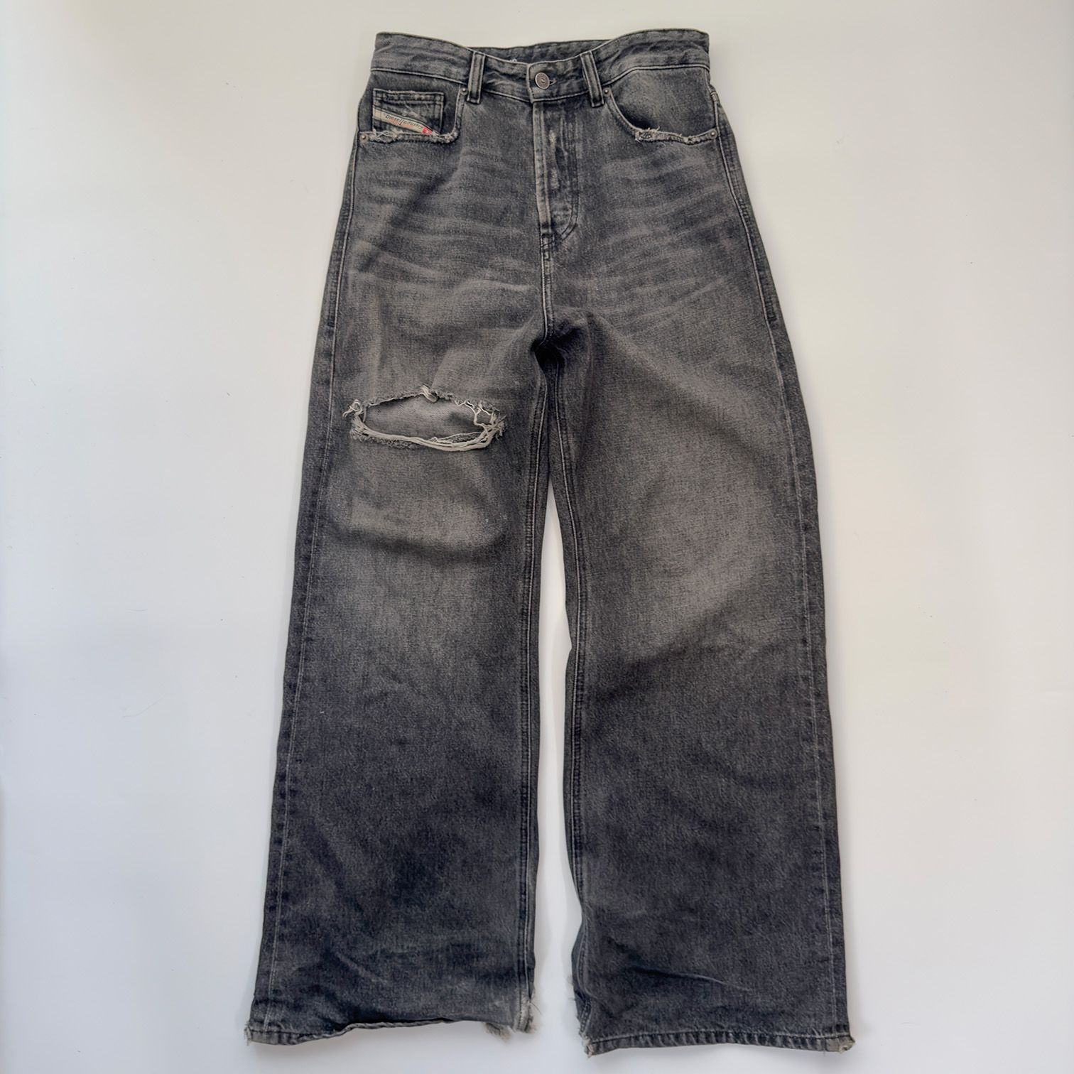 DIESEL ディーゼル 1996 D-SIRE クラッシュ加工 ルーズフィットデニム ジーンズ サイズW23 L30 古着