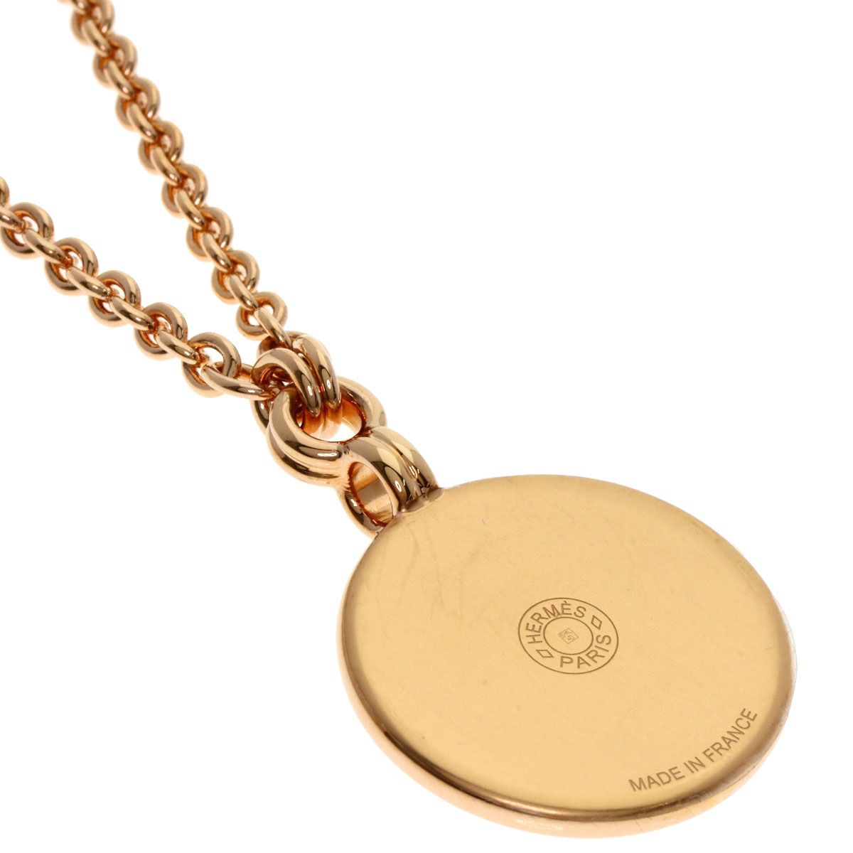 HERMES エルメス メダイユ ブラゾン PM ネックレス GP