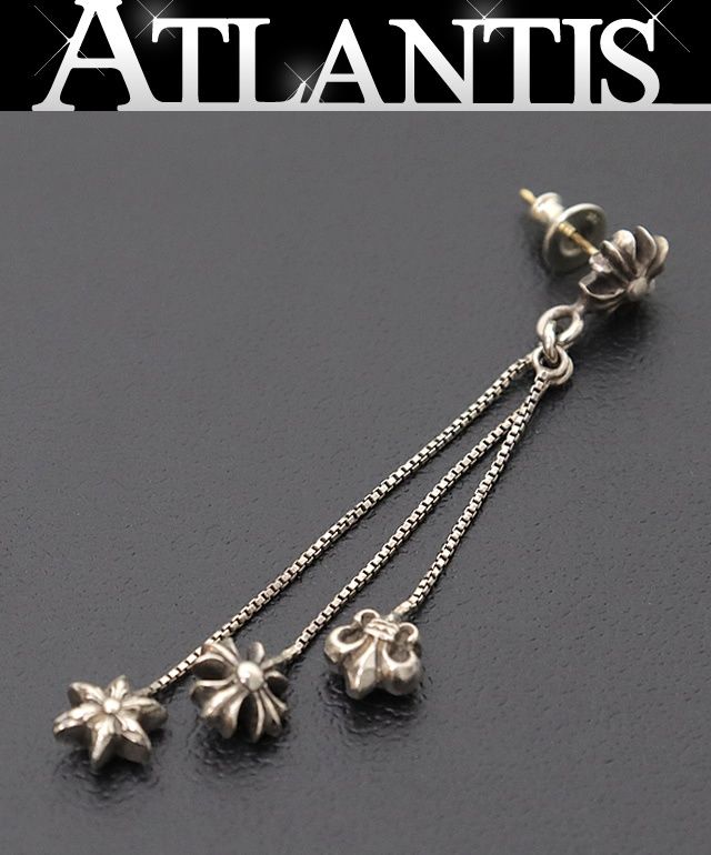 CHROME HEARTS CUT OUT BS FLRフレア スタッドピアス Amazon.co.jp