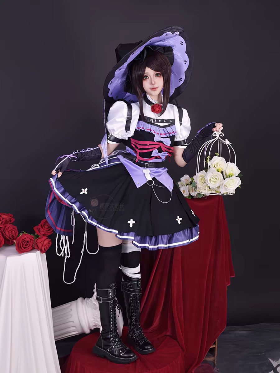 第五人格 コスプレ衣装 魔女風 デザイン ハロウィン用 仮装 衣装セット 高品質 アニメ風 エマ ウッズ コスチューム 女性用 万聖節 衣装セット 小道具付き