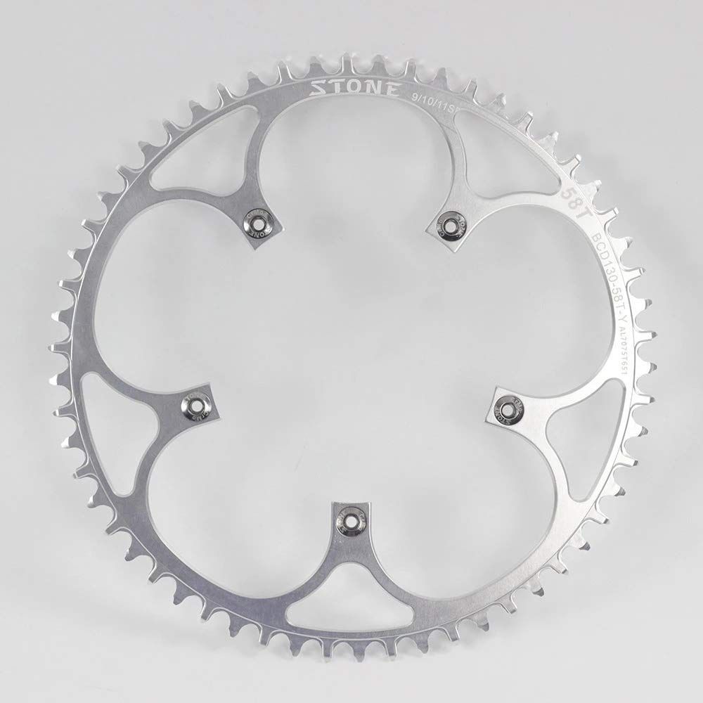 stone 58t 楕円チェーンリング　新品 Stone 自転車 チェーンリング BCD 130mm 38T 40T 42T 44T 46T