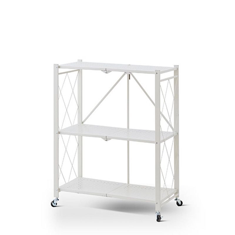 ラック 折りたたみ式 すぐに使える (本体完成品/キャスターを付ける