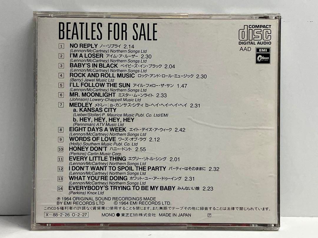 ビートルズ　フォー・セール　THE BEATLES For Sale