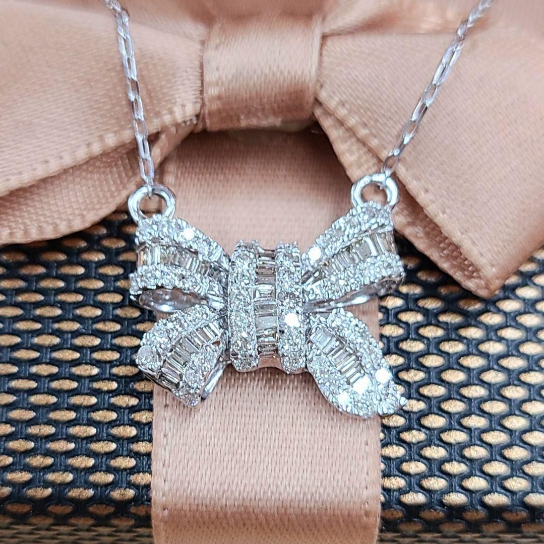 YGK18天然ダイヤモンドネックレス　46cm YGK18天然ダイヤモンドネックレス 46cm