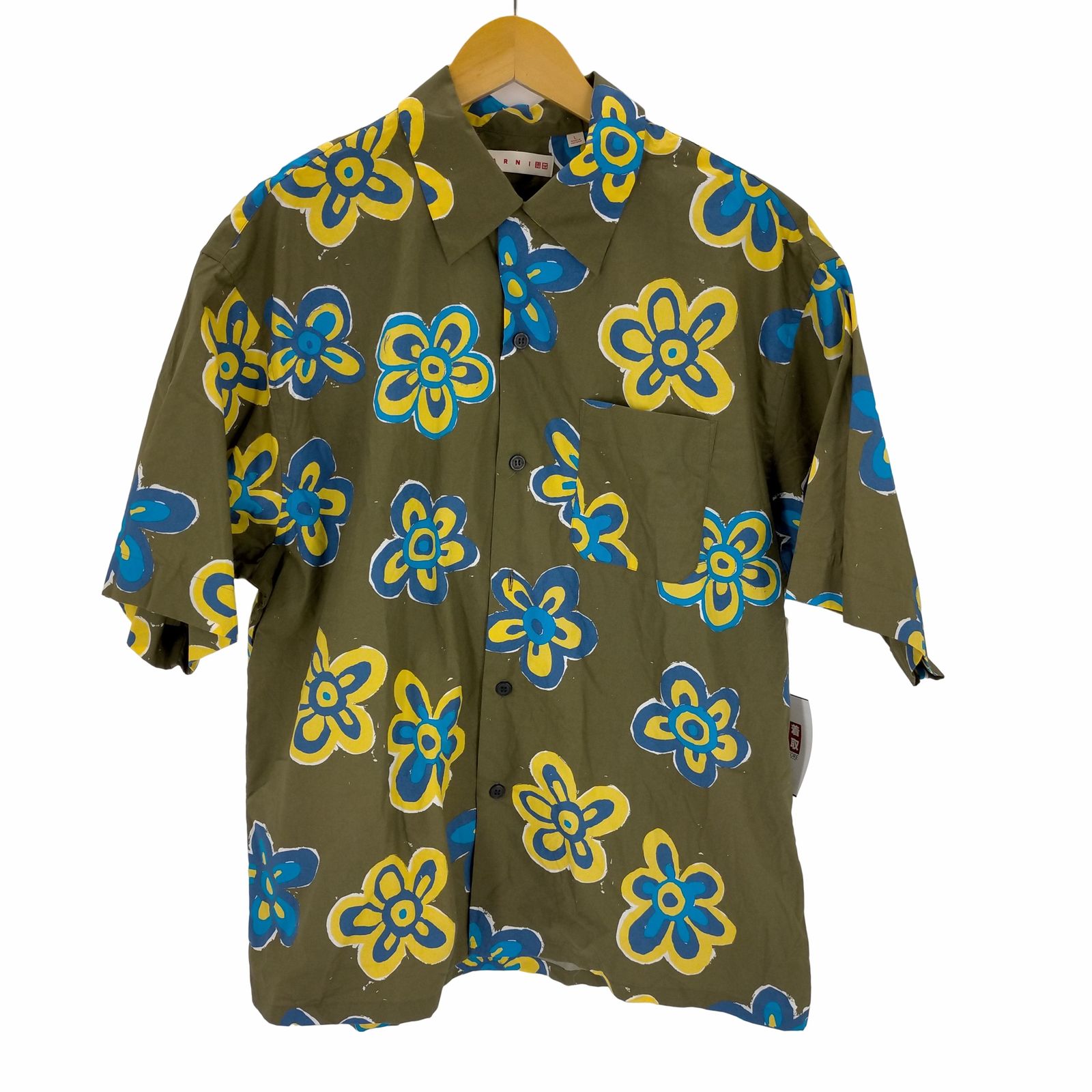 マルニ MARNI 22SSオーバーサイズオープンカラーシャツ メンズ 