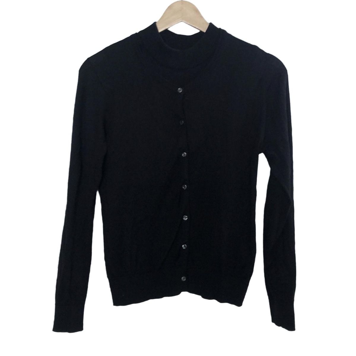【美品】ジョンスメドレー レディース コットン アンサンブル 黒 Sサイズ JOHN SMEDLEY(ジョンスメドレー) アンサンブル レディース - 黒
