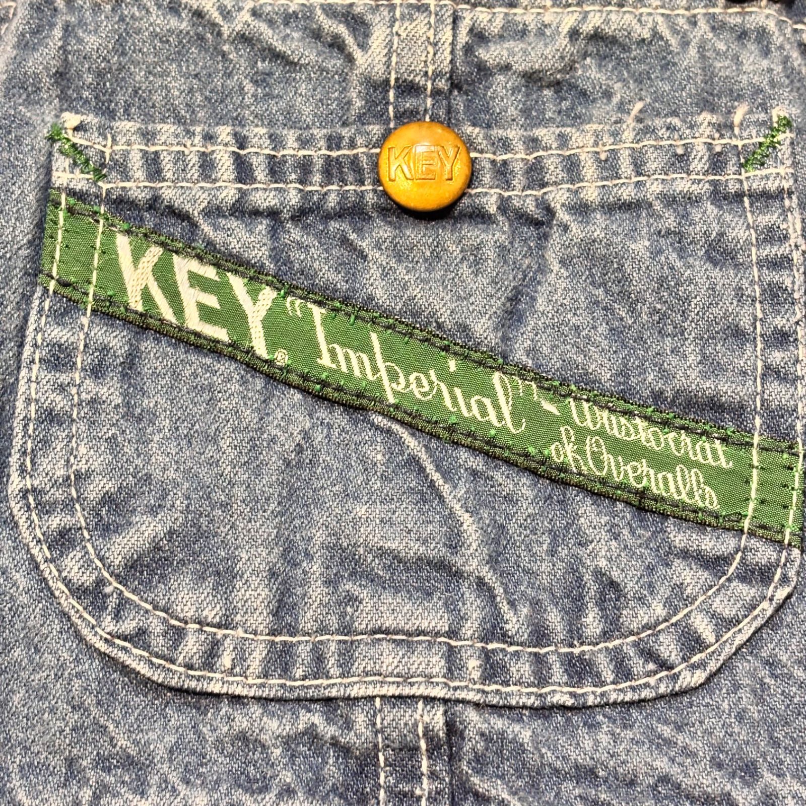 key オーバーオール　usa KEY】【Vintage】made in USA キッズ オーバーオール - メルカリ