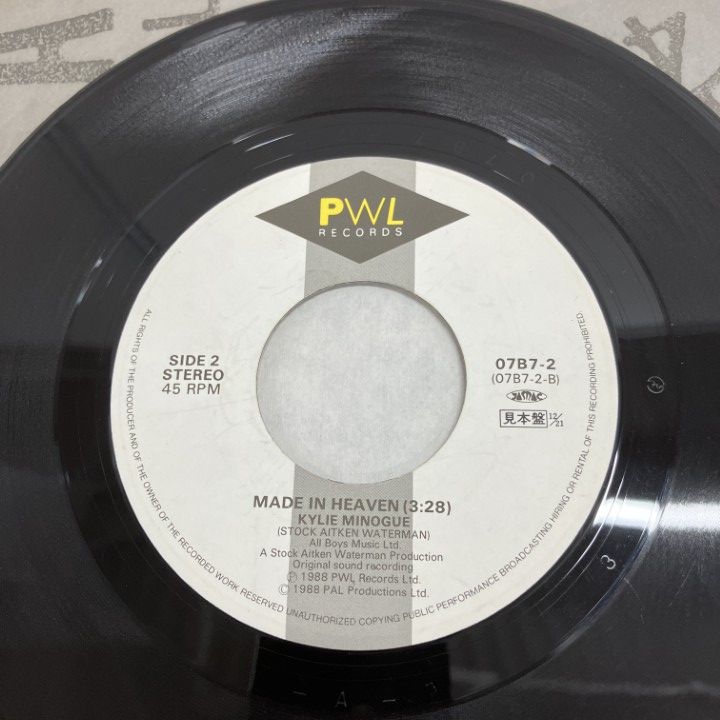 ○01)【同梱不可】【激レア・見本盤】Kylie Minogue/カイリー