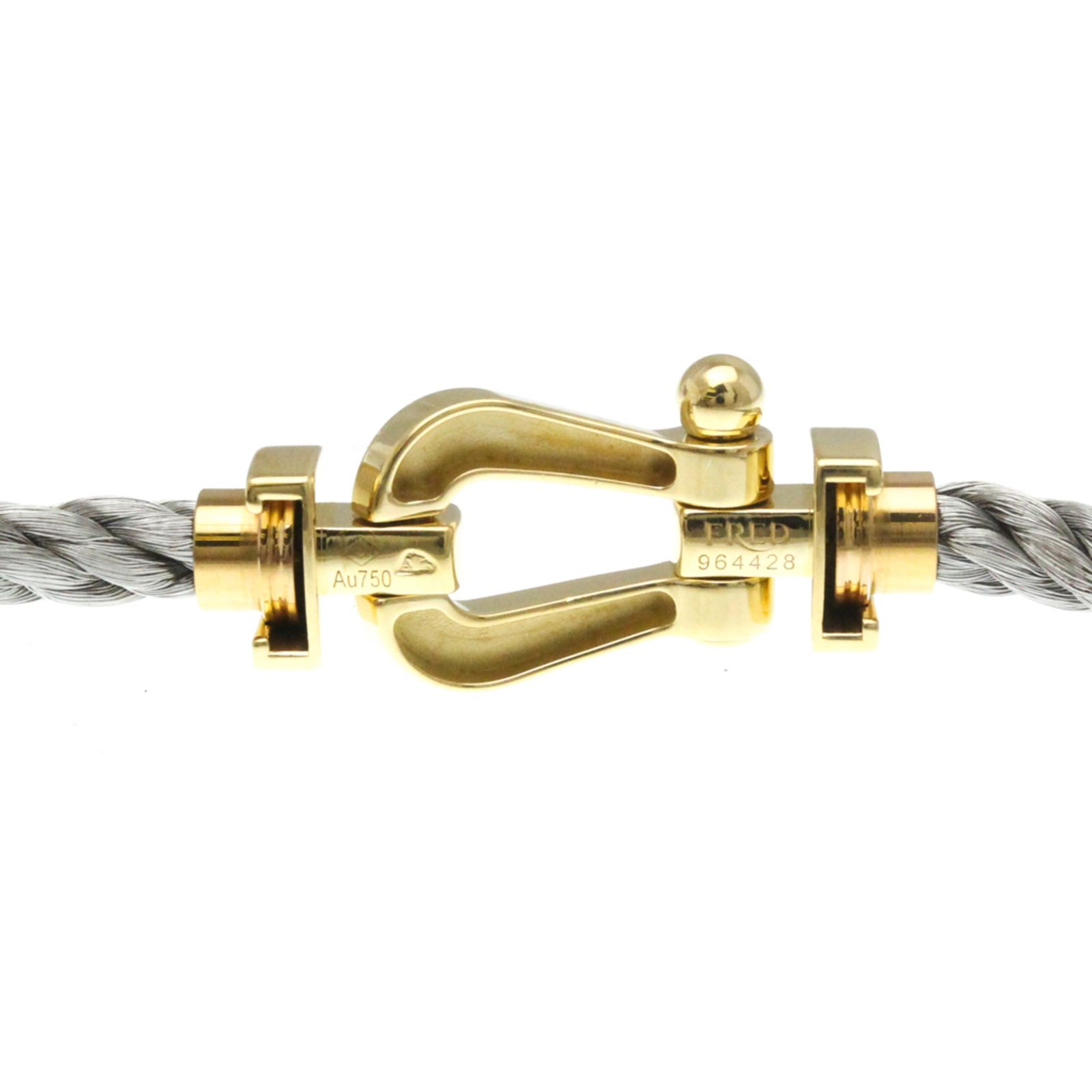 【ビジネス・商売・金運】希少！ブラックルチブレスレット⭐️R109 フレッド(Fred) フォース10 LM ラージサイズ ブレスレット K18