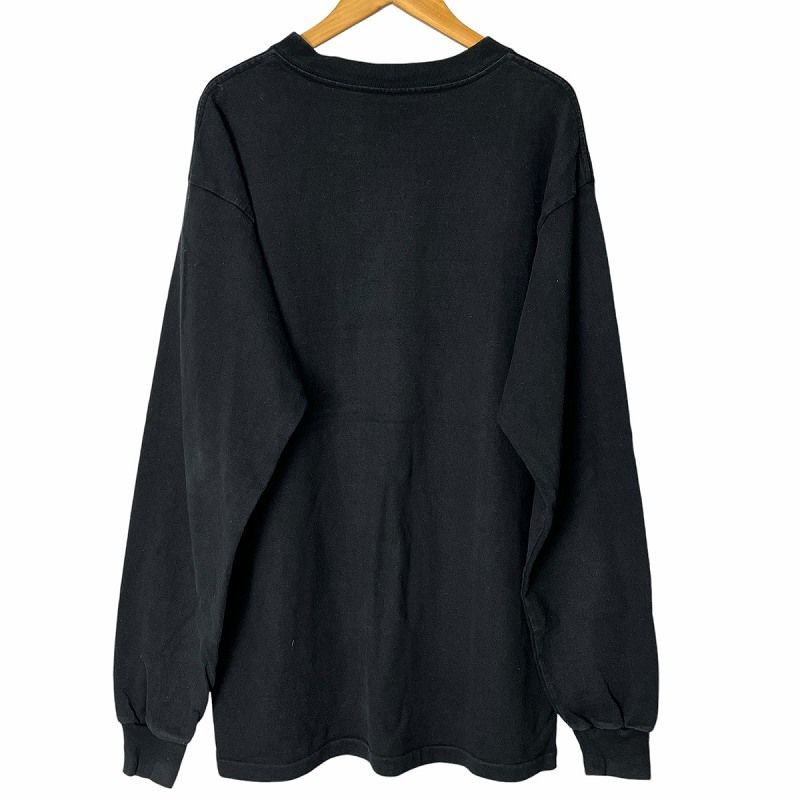 READYMADE / 21AW/PIONCHAM T-SHIRT/ロンT/L/コットン/ブラック/RE-CO-BK-00-00-200 レディメイド READYMADE PIONCHAM T-SHIRT ロゴ刺繡 長袖Tシャツ ロン