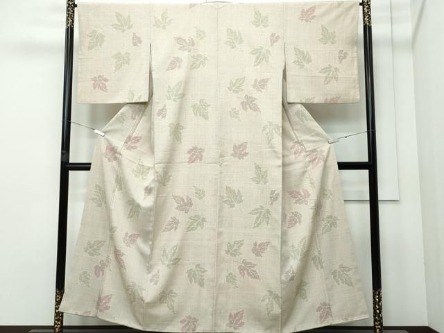 平和屋着物○本塩沢 楓文 正絹 逸品 CAAR8094vf - メルカリ 