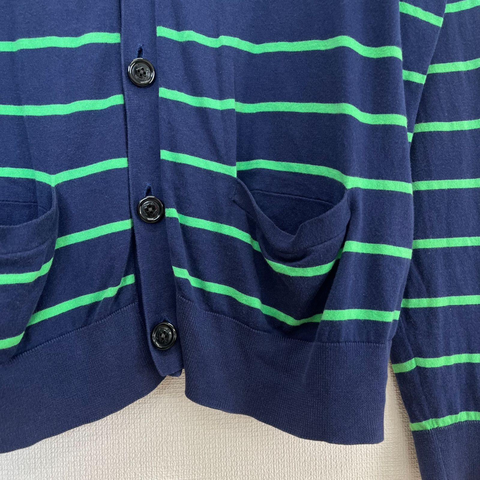 POLO RALPH LAUREN(ポロラルフローレン)：カーディガン　ボーダー POLO RALPH LAUREN ポロ ラルフローレン ボーダー カーディガン XL