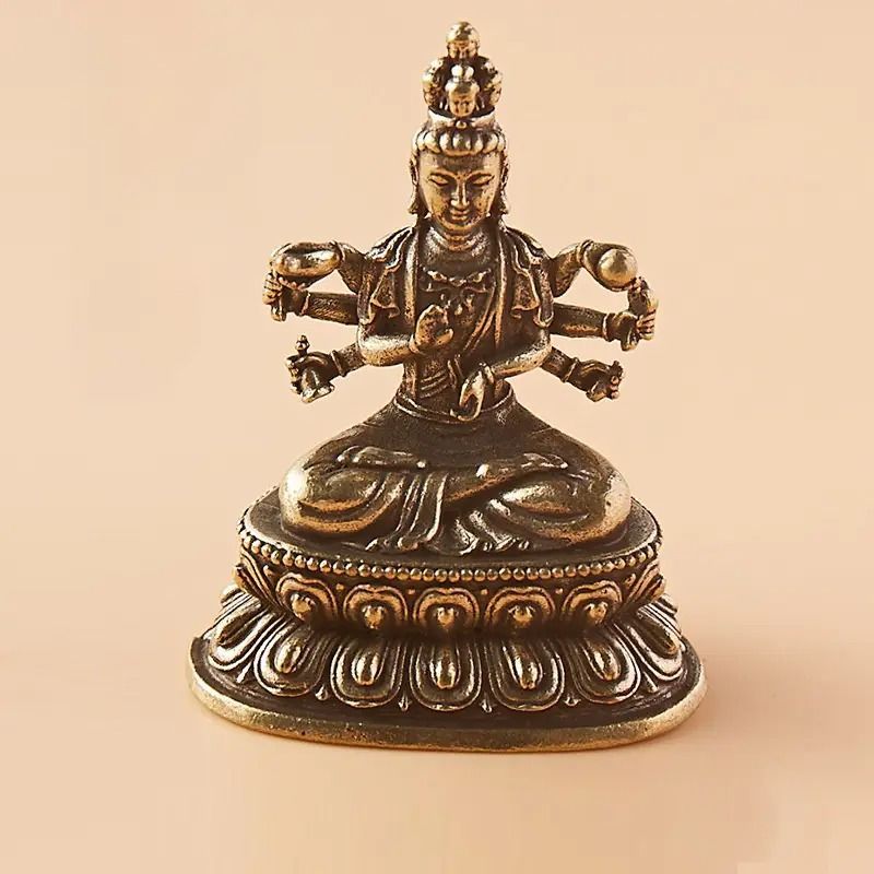 千手観音 観音菩薩 神 仏 仏様 金 ゴールド 真鍮 黄金 幸運 長寿