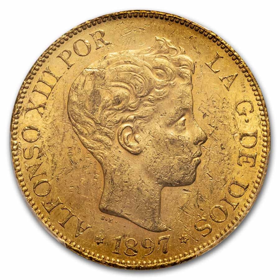 『PCGS MS64』スペイン王国アルフォンソ12世25ペセタ金貨(1881年) imgg235_400x.jpg?v=1689654057