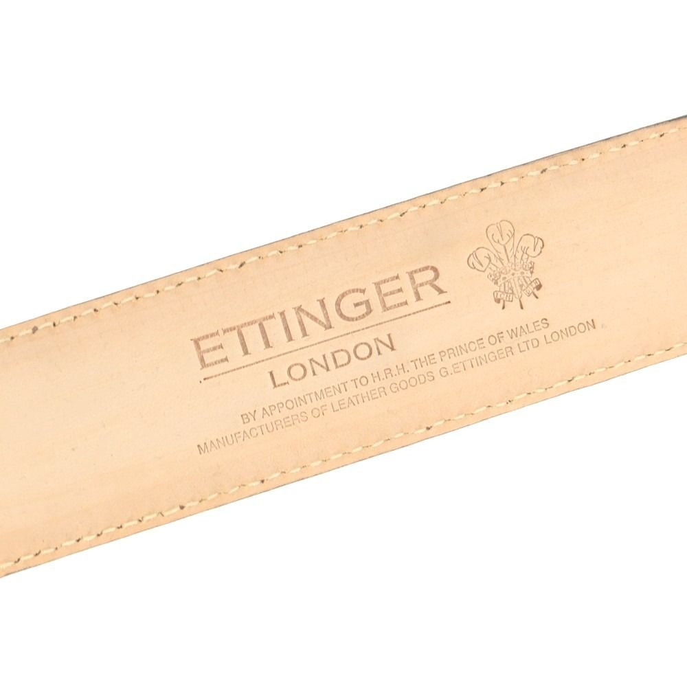 中古】エッティンガー ETTINGER レザー ベルト ダークブラウン【サイズ