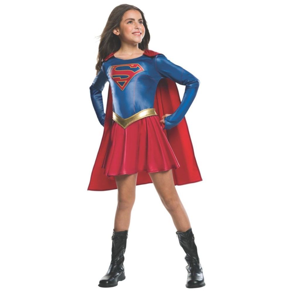 スーパーガール 衣装 コスチューム S 子供女性用 DCコミックス SUPERGIRL CHILD コスプレ