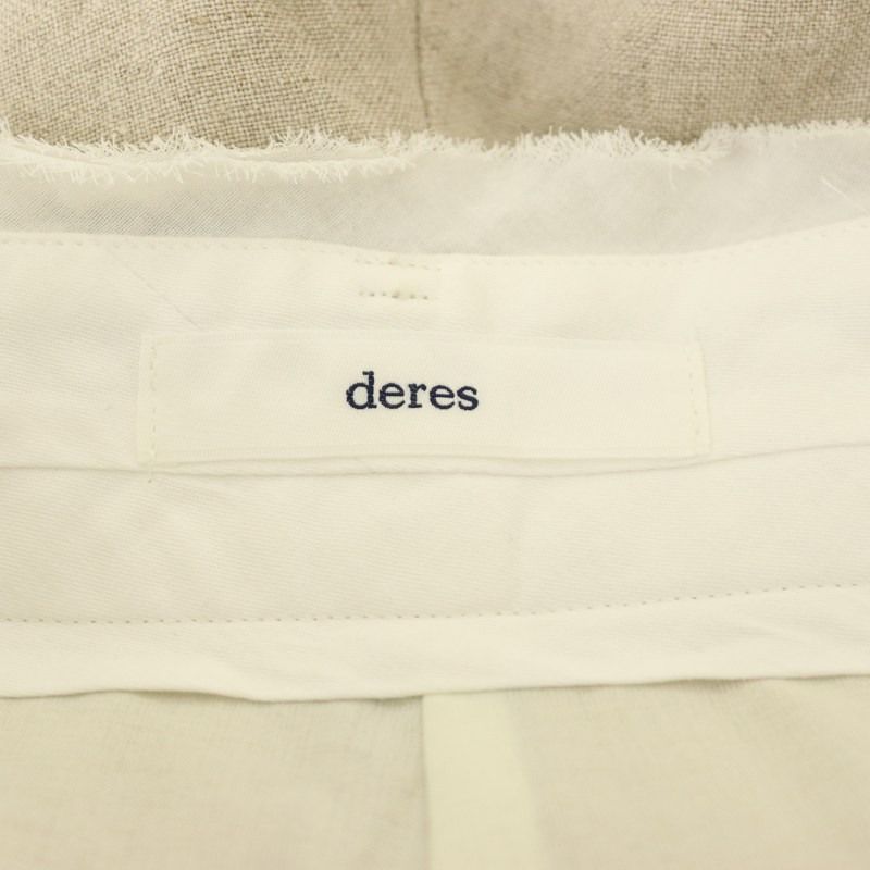 デレス DERES 24SS 11th Linen Pants パンツ ワイド リネン 1 ベージュ