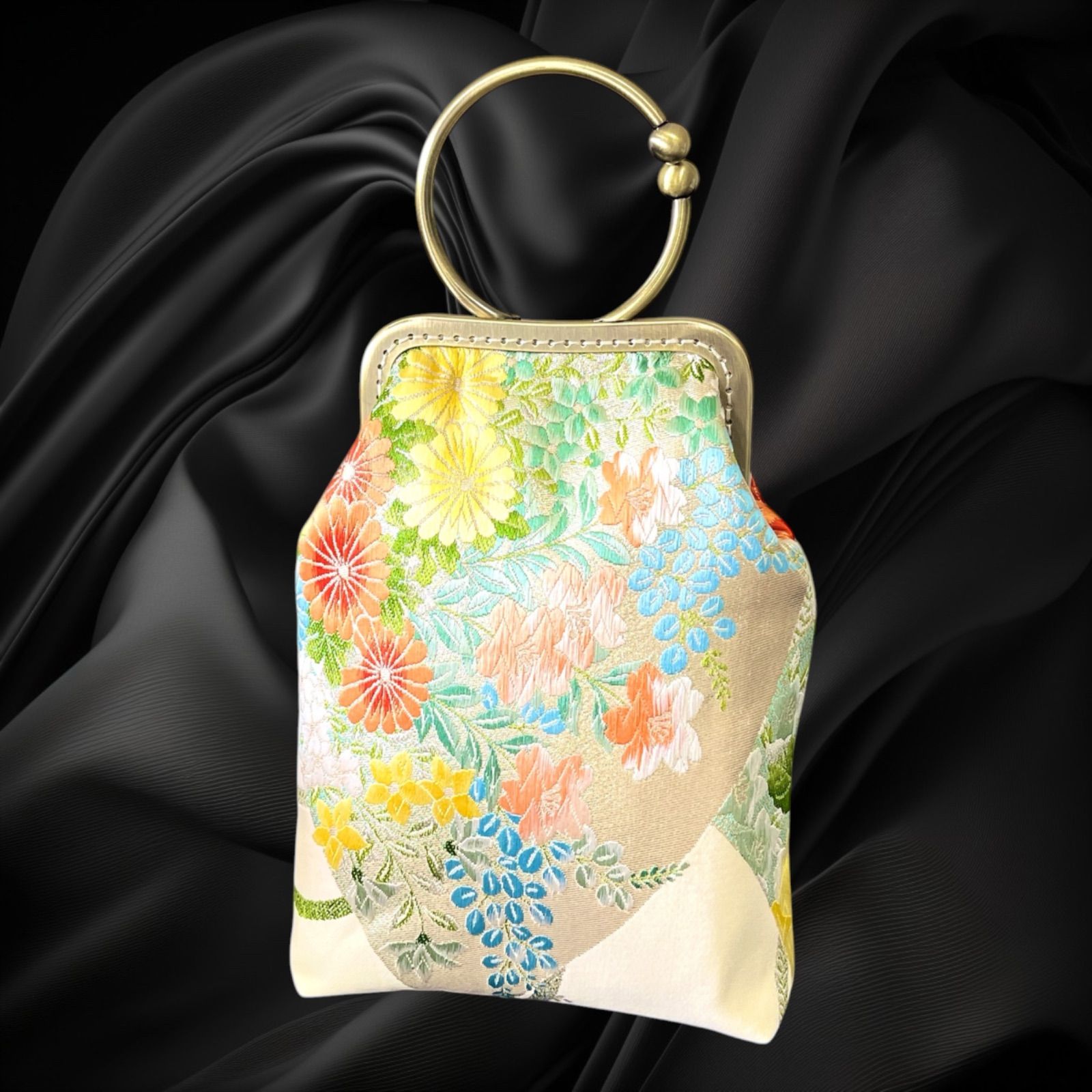 No.559 入れたまスマホ操作 着物スマホバッグ 着物サコッシュ