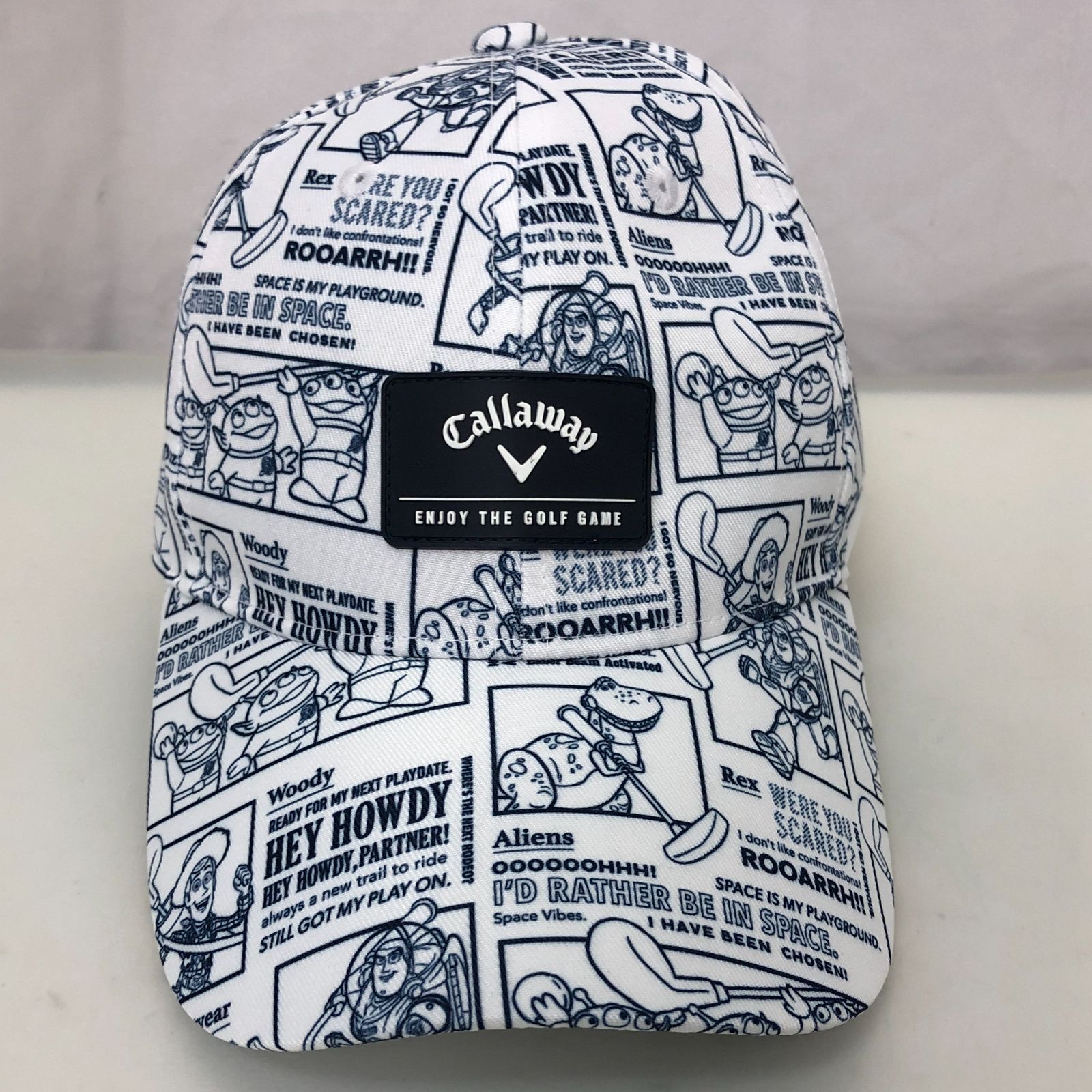 Callaway トイ・ストーリー 総柄ゴルフキャップ　新品未使用 美品】Callaway ゴルフキャップ トイストーリー総柄 SGAW10-8028